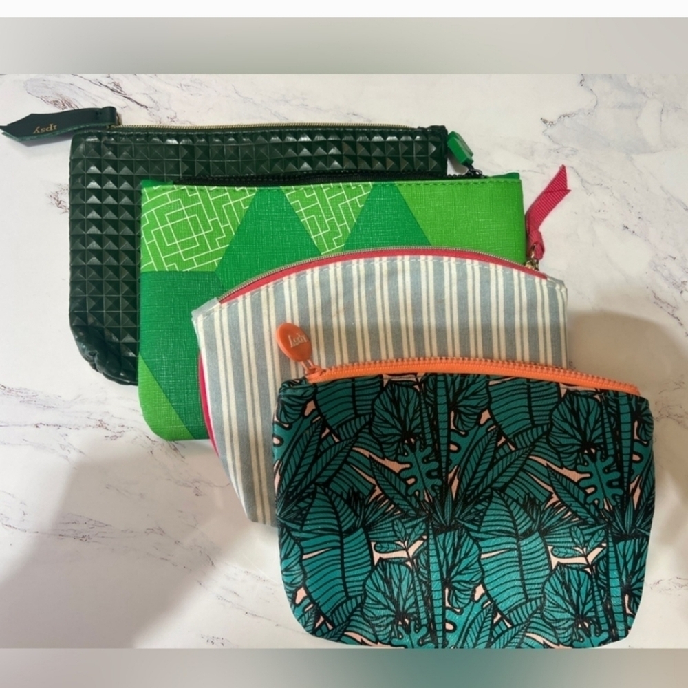 Ipsy Cosmetic Bags Lot of Four Tetris Bag